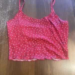 SHEIN Red Heart Print Camisole